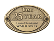 trex products warranty 25 year composite deck